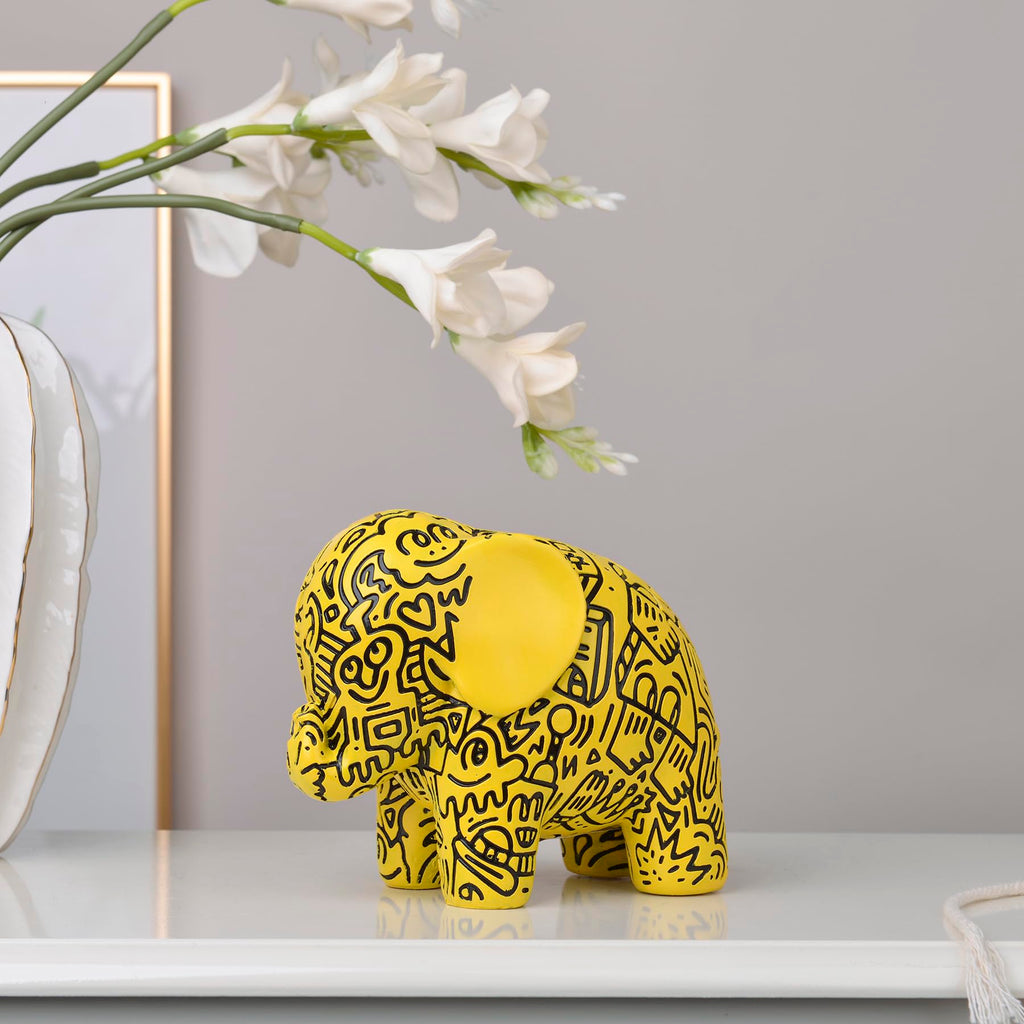 Small Elephant Statue, Elephant Gifts for Women, Good Luck Elephant Decor