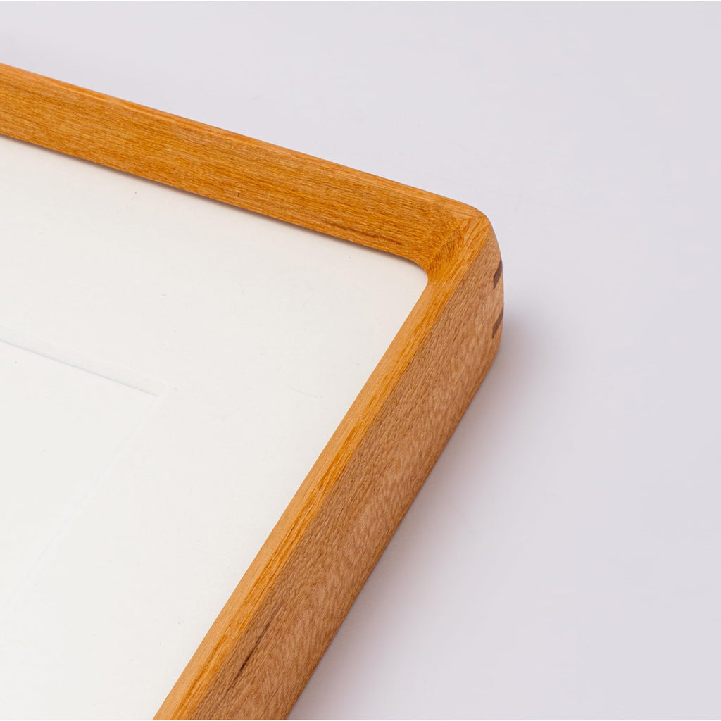 16x20 Solid Teak Picture Frame, Matted for 12x16 Photos