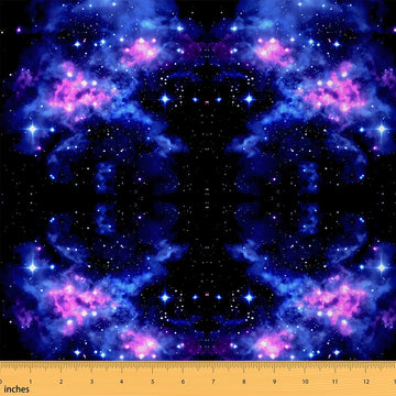 3D Printed Space Upholstery Fabric for Chairs 5 Yard Universe Cloud Galaxy Fabric by The Yard Decor Starlight Print