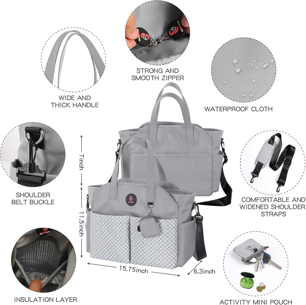 Diaper Bag Tote: Large Tote Baby Bag Boy Diaper Bag Stylish Girl Diaper Bag,Shoulder Mommy Bag