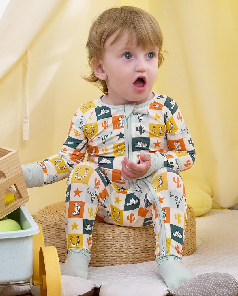 Viscose Baby Footie Pajama, Zipper Sleeper Boys Girls