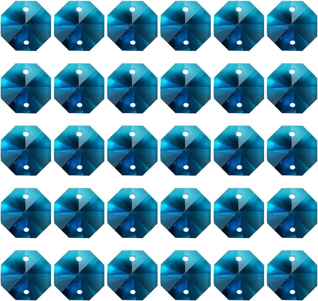 K9 Crystal Octagon Beads 2 Holes Pendants