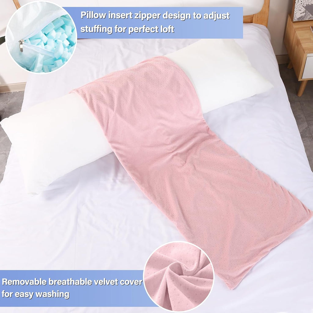 Body Pillow, Memory Foam Body Pillows for Adults Sleeping, Long Pillow for Bed, Big Large Firm Full Body Pillow for