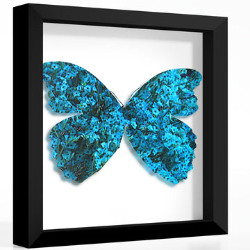 12x12 Black Wooden Shadow Box Frame, 1.2" Deep, Tempered Glass