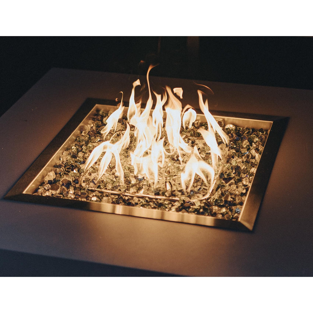 36" Square Fire Pit Burner Ring for Natural Gas/Propane Fireplace