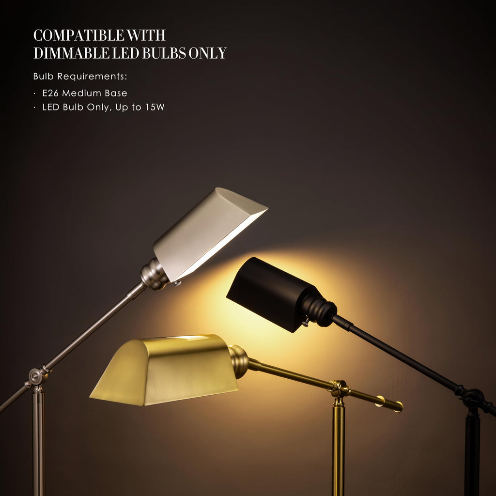 Pharmacy Floor Lamp (Antique Brass)