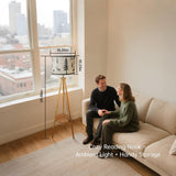 Tripod Floor Lamps Tall Standing Lamp Modern Floor Lamp with Fabric Shades,Dimmable Floor Lamp Industrial Reading Light