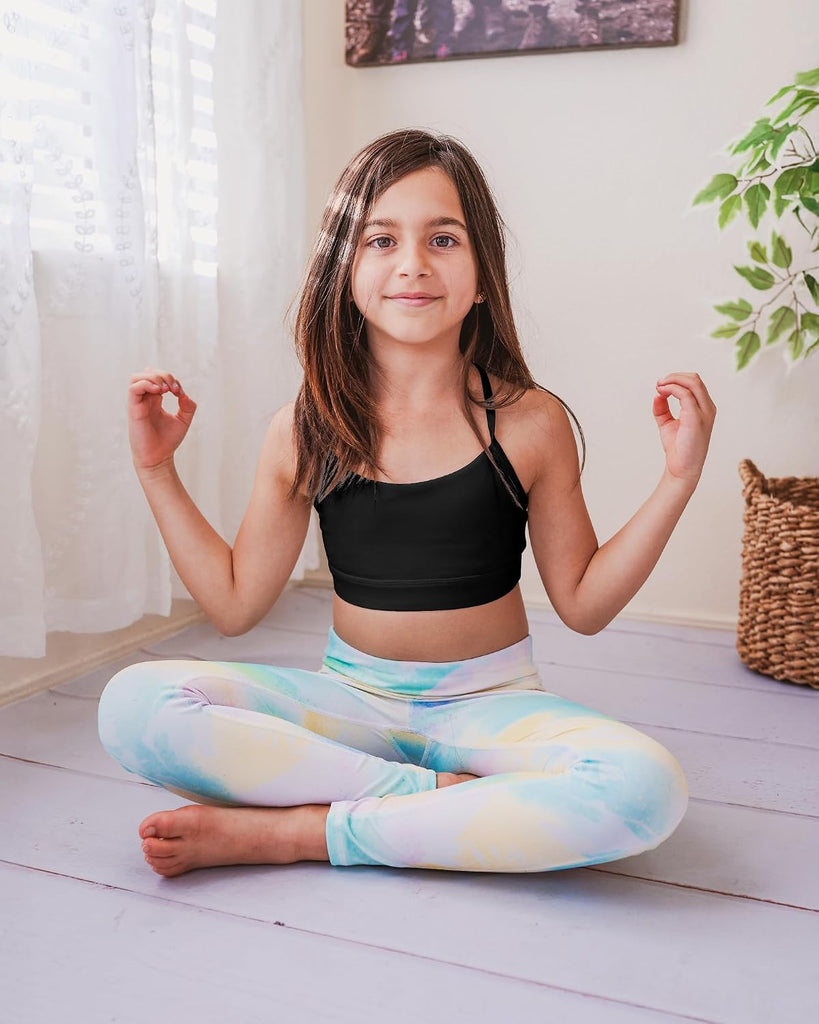 Girls Y Back Sports Bra for Dance Running Gymnastics Training