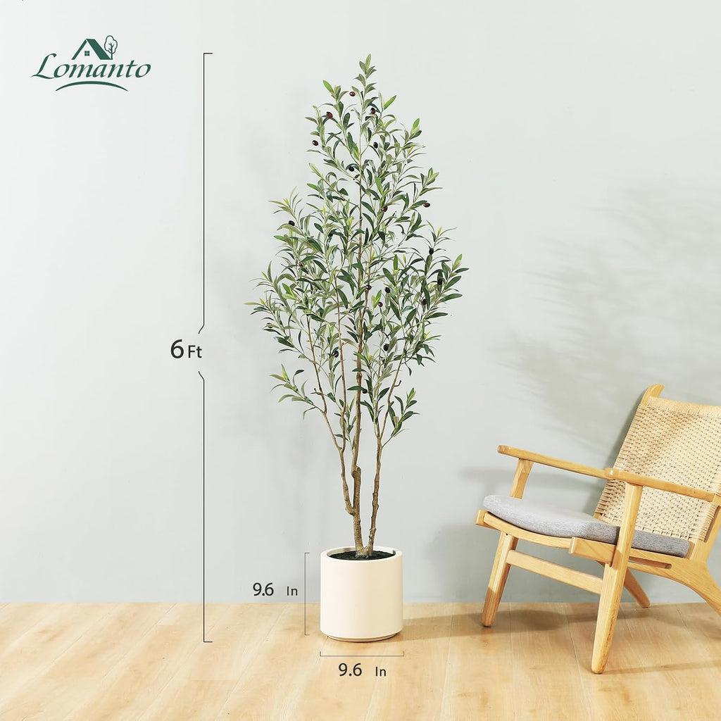 Artificial Olive Trees, 6 ft Tall Fake Olive Trees