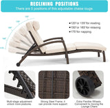 Chaise Lounge Chairs Set of 2 for Outside