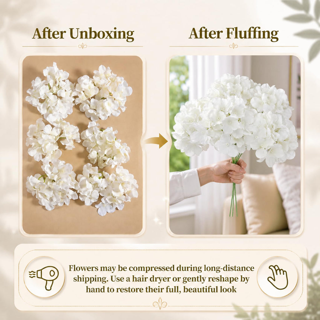 White Artificial Bulk, 65Pcs Silk