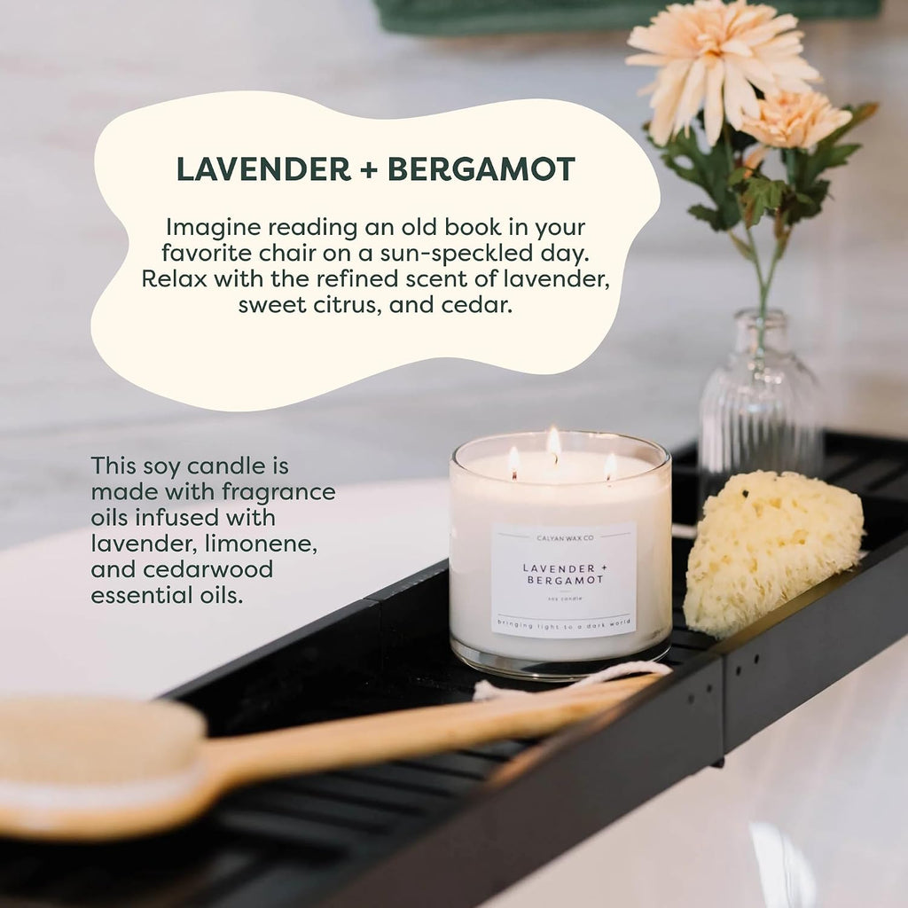 Everyday 3 Wick Scented Candle Gift Set - 4 Luxury Scented Candles - 43 Hour Burn - 3 Wick Clean Soy Wax Candles