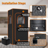 Portable Sauna Steamer Machine with Remote Control, 3L 1200W Upgrated Steam Generator for Sauna, 9 Levels