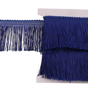 Trim Tassel Lace 2.5Inch Width 5 Yards Long for Clothes Accessories Latin Wedding Dress and DIY Lamp Shade Decoration