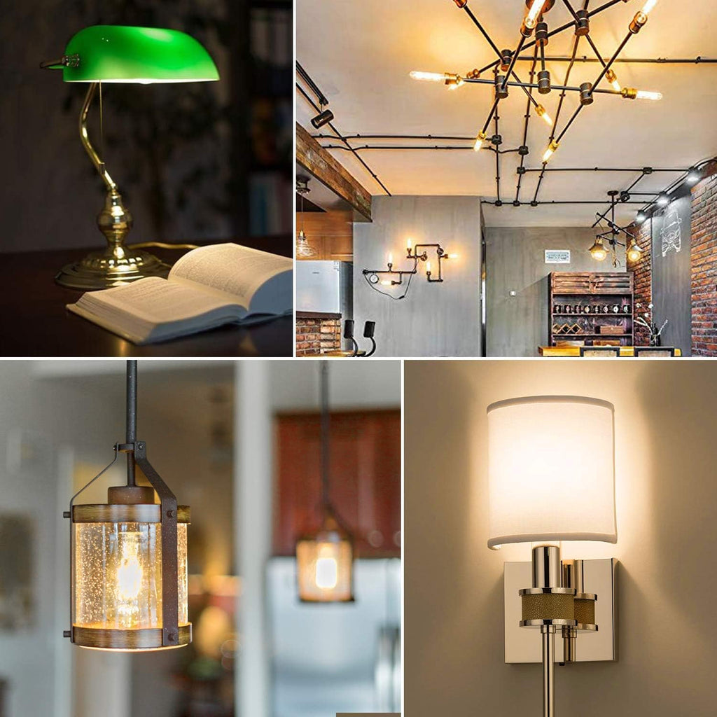 T10 Led Bulb,Dimmable Tubular Vintage LED Edison Bulbs 6W,Equivalent 60 Watt,600LM,Warm White 2700K,Clear Glass,E26
