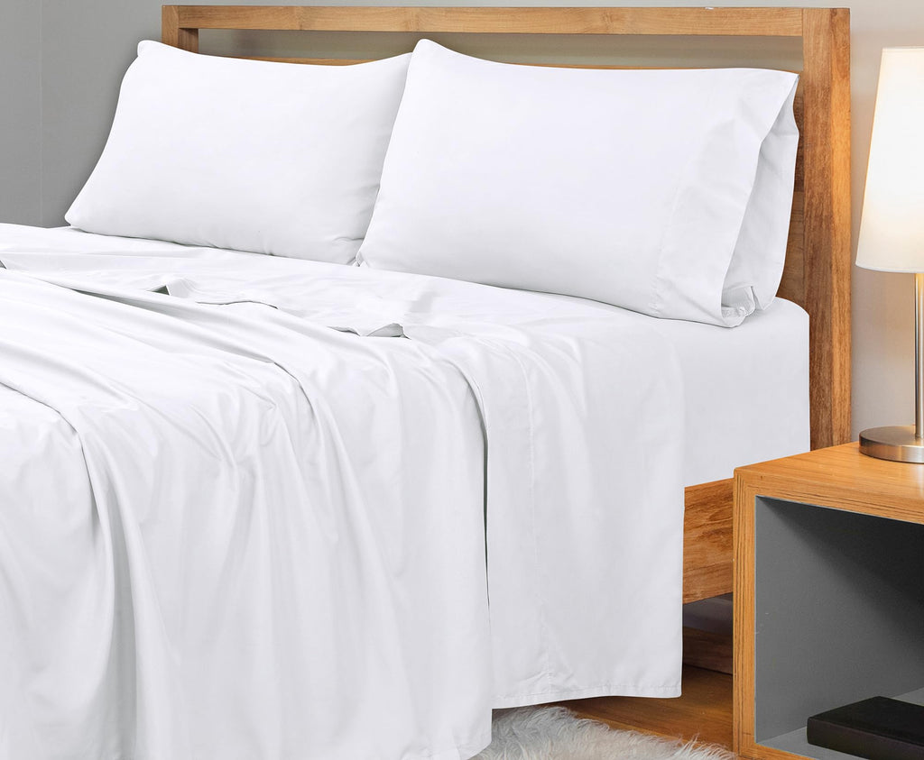 300 Thread Count 100% Cotton Twin XL Flat Sheet - Super Soft Flat Sheets Only - Top Sheet Sold Separately