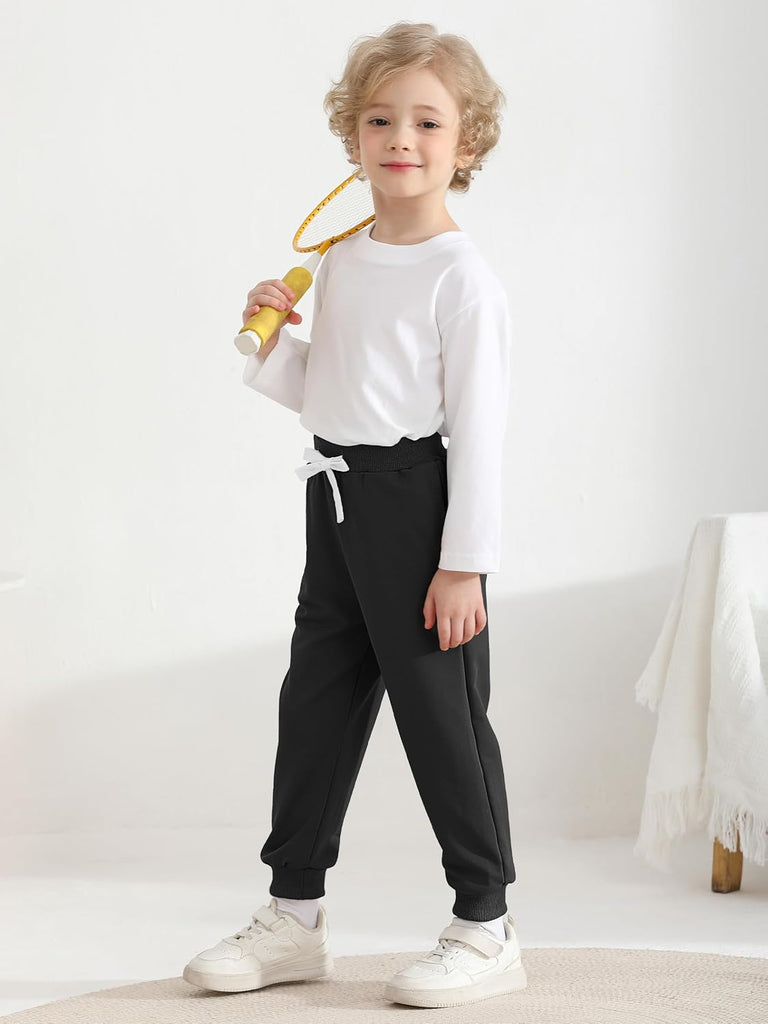 4 Pack Boys Sweatpants Toddler Pants Kids Athletic Joggers
