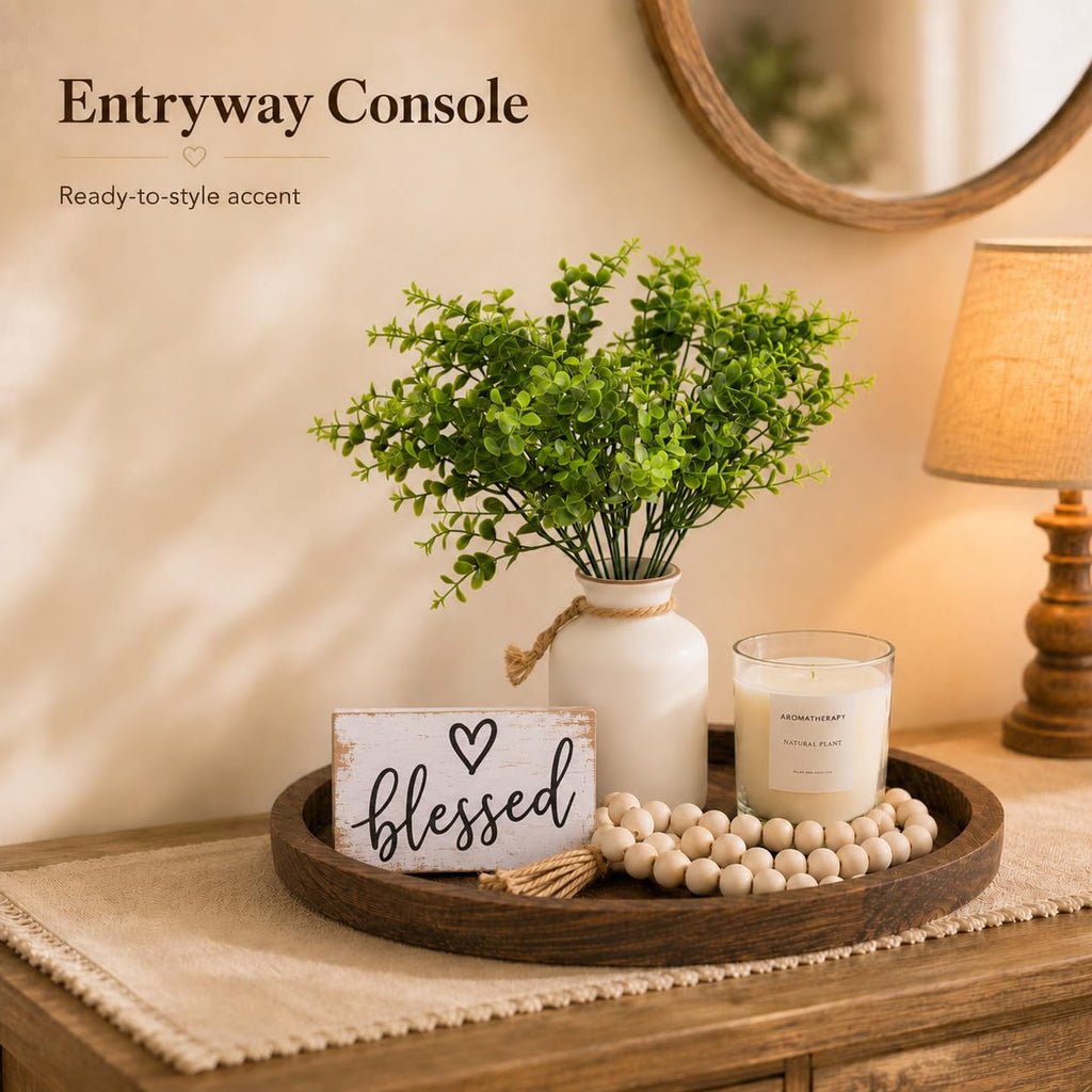 Coffee Table Decor Set, 6-Piece Farmhouse Dining Table Centerpiece