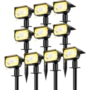 Solar Lights Outdoor Waterproof, Motion Sensor Spot Landscape Light