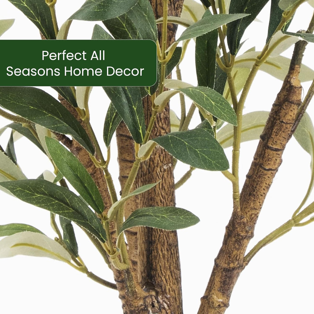 Artificial Fake Olive Tree 6FT 1Pack Faux Olive Tree Decor