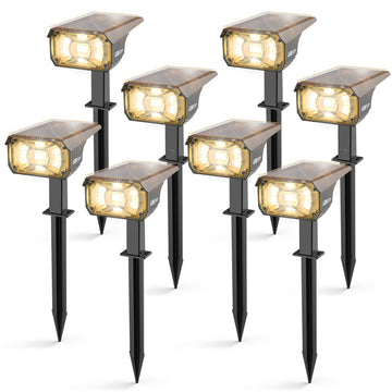 3 Brightness Modes Solar Outdoor Lights, 360 Degree Adjustable Lighting Angle with 40 LED's, Spotlights Outdoor