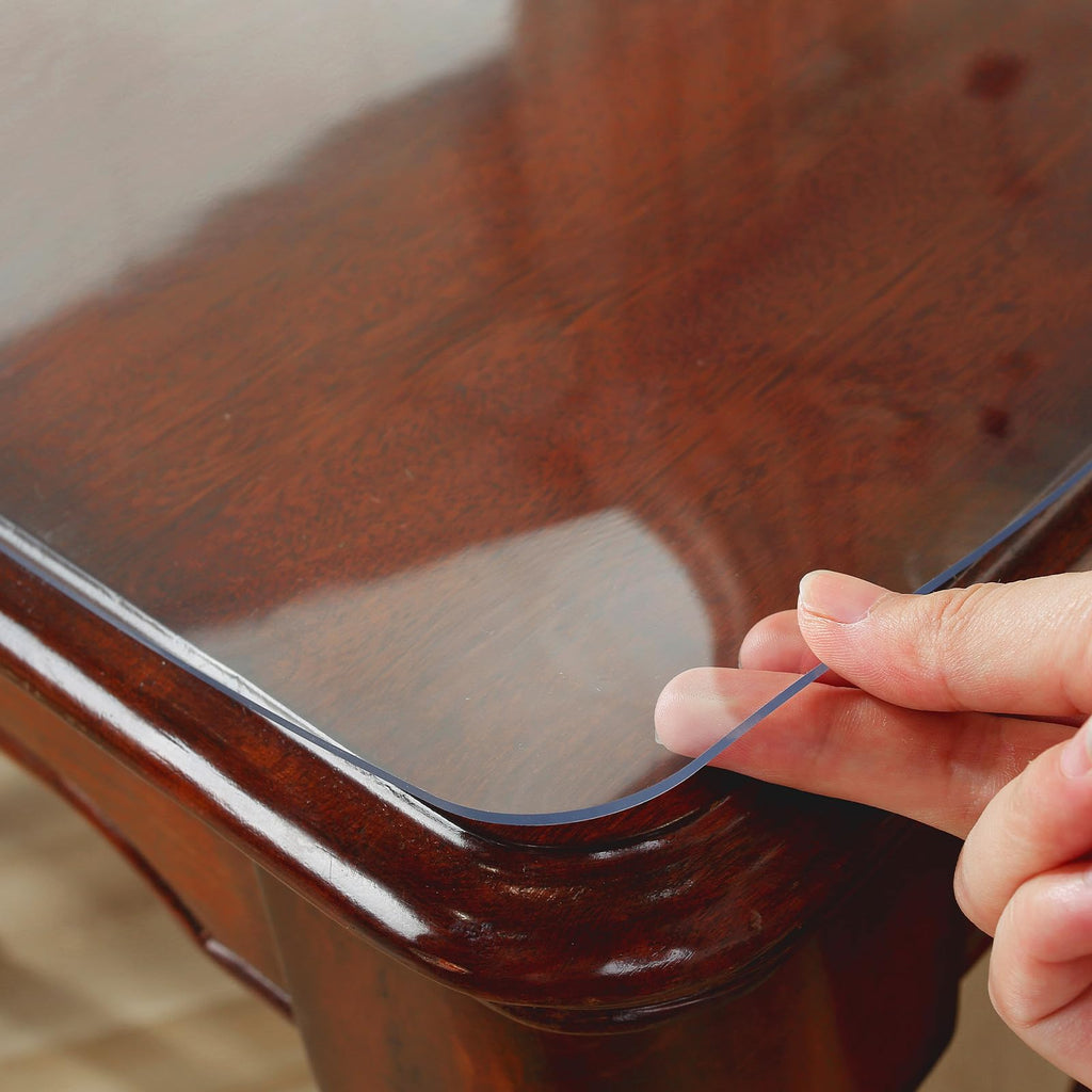 24 x 48 in Clear Table Protector, Plastic Table Cover 2mm Thick