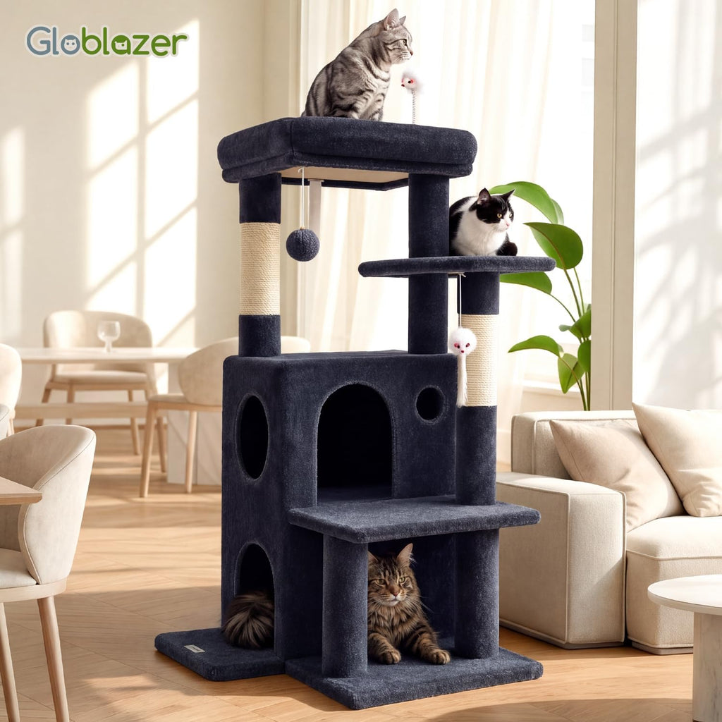 Cat Tree Tower for Indoor Cats Large Adult, Dark Grey