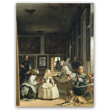 Diego Velazquez Canvas Wall Art - Las Meninas Poster - Famous Oil Painting Reproductions - Classic Prints Vintage