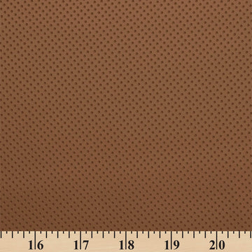 Dotted Stretch Vinyl Fabric Upholstery Perforated 54" Wide BTY Auto Home Commercial (Tan)