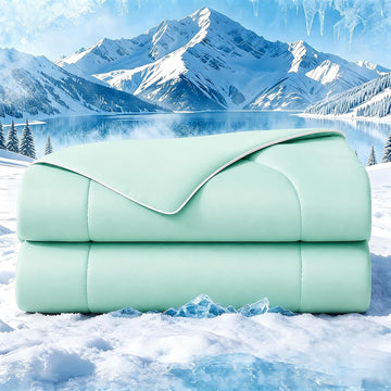 Summer Cooling Comforter Queen, Ultra Cooling Blankets for Hot Sleeper