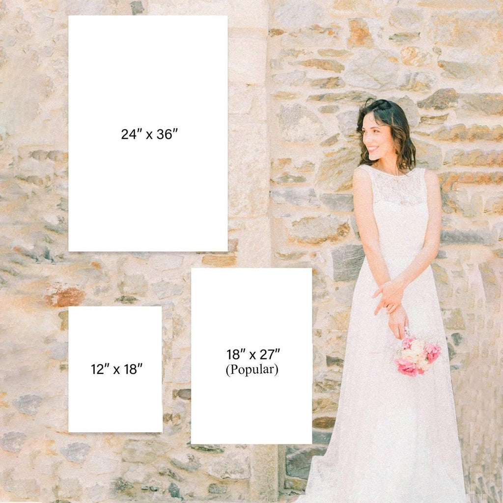 Minimalist Wedding Welcome Sign, Elegant Wedding Welcome Sign, 12" X 18" (Small), 27" (Medium), 36" (Large), Plastic