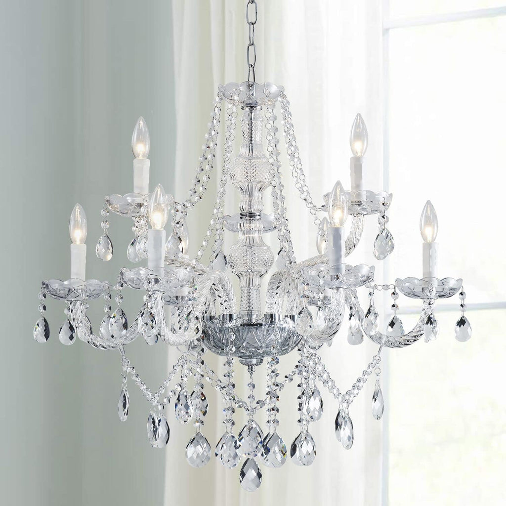 9 Light Modern Contemporary Elegant Crystal Glass Chandelier Pendant Ceiling Lighting Fixture A100-B07166Y84S