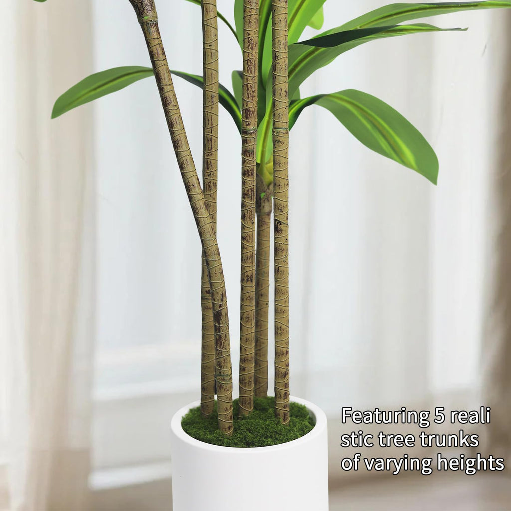 Dracaena Tree 5FT - Faux Indoor Tree with Pot