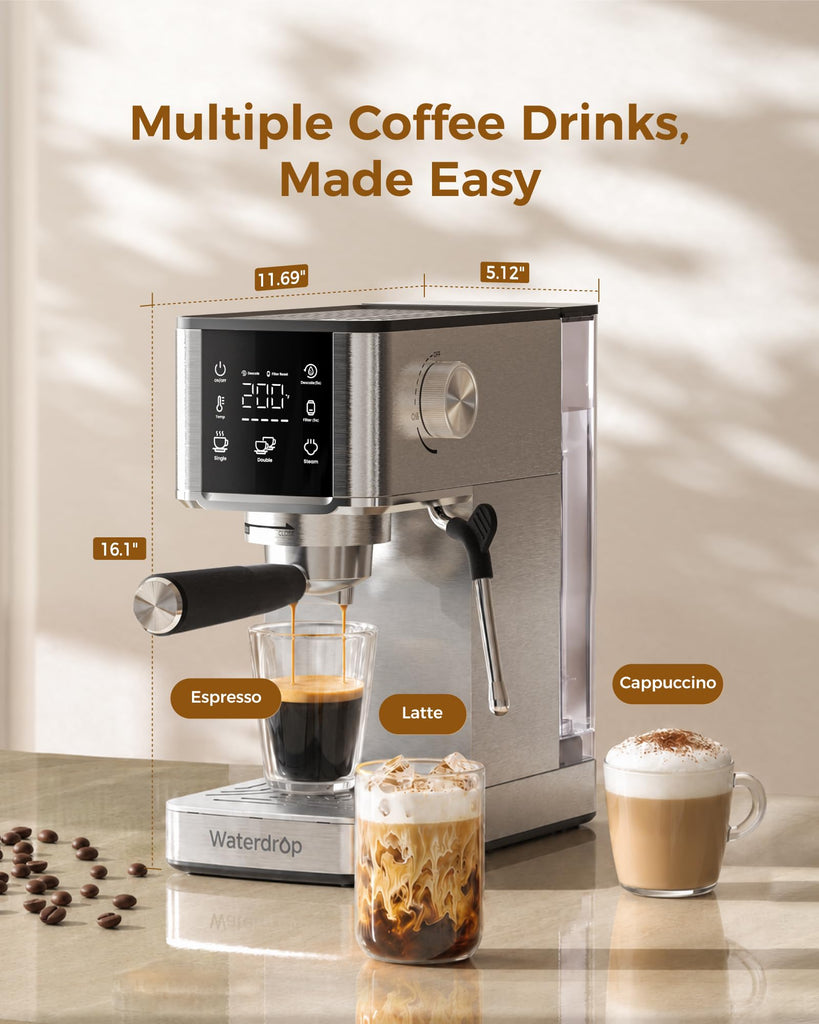 Semi-Automatic Espresso Machine, 20 Bar Pressure