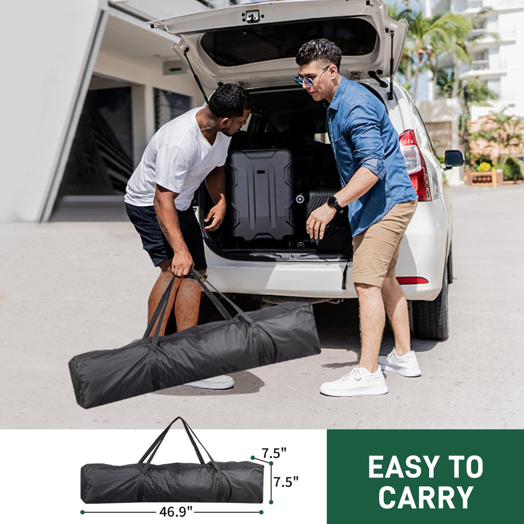 6.5x6.5ft Pop Up Canopy Tent with Carry Bag White