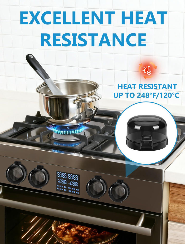 Stove Knob Safety Covers, 6 Pack Gas Stove Knob Covers