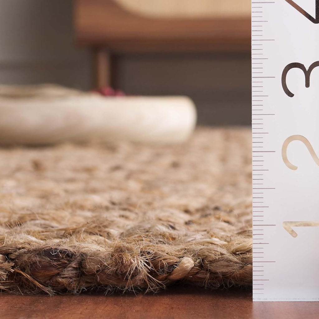 Natural Fiber Area Rug - 9' x 12', Natural, Handmade Tassel Jute