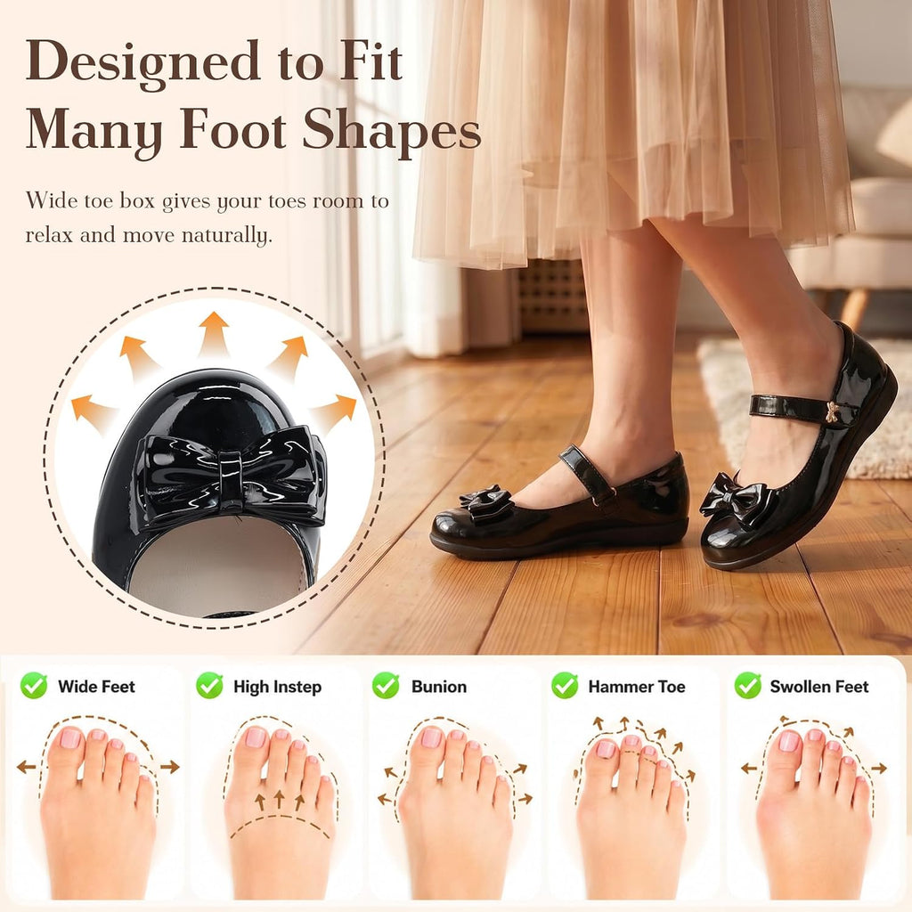 Girls Mary Jane Shoes Black School Dress Shoes