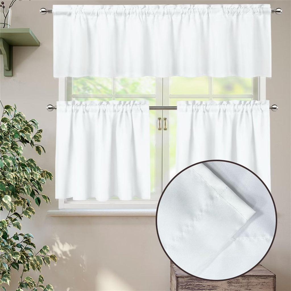 Western Cow Kitchen Cafe Valance Curtain for Medium Windows Rod Pocket Short Blackout Curtains Window Treatment