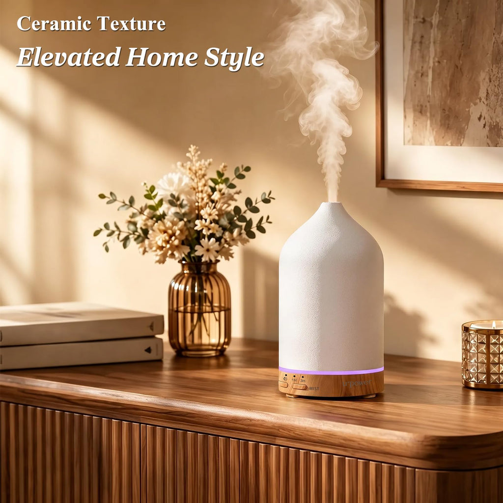 180mL Ceramic Essential Oil Diffuser Aromatherapy Diffuser
