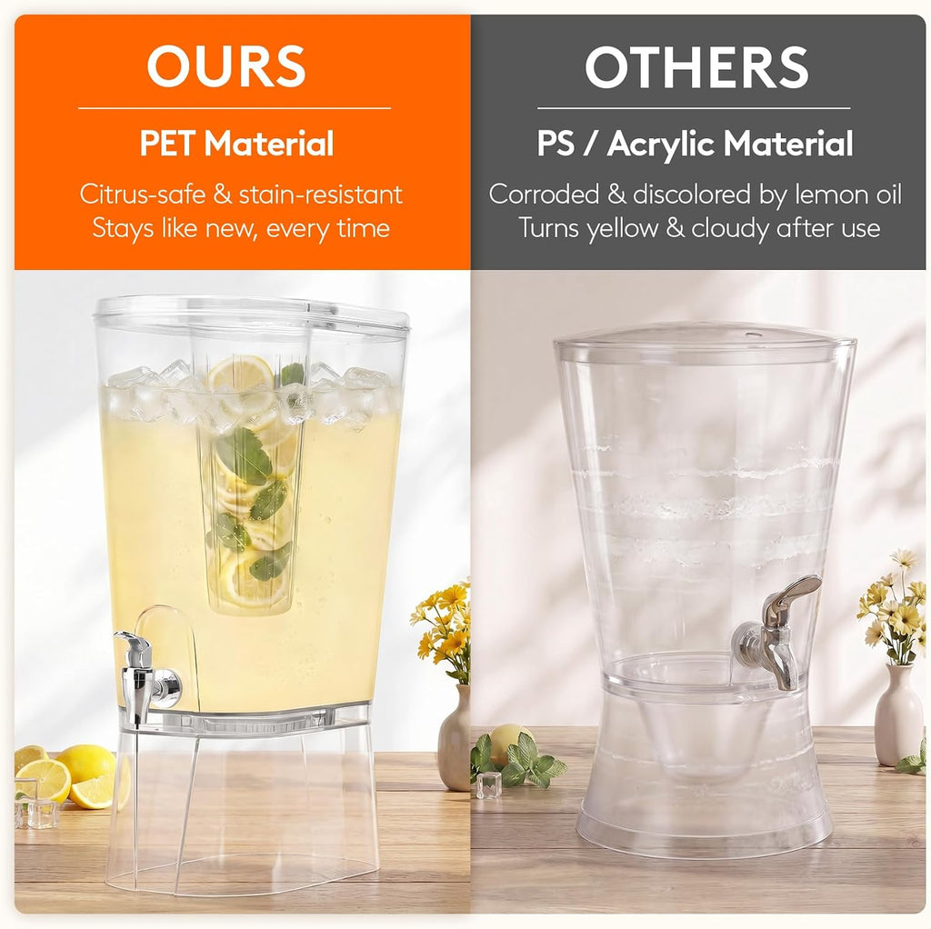 3 Gal Drink Dispenser with Fruit Infuser & Leak-Proof Spigot, 1 Pc