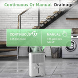 30 Pint Dehumidifiers for Home and Basements, with 3 Working Modes, Overflow Protection