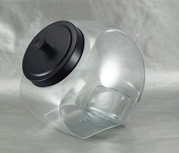 Slanted Storage Jar Matte Metal Top, 135 oz.
