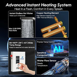 18Kw 240V Electric Tankless Water Heater, On-Demand Instant Hot Water, LED Temperature Display