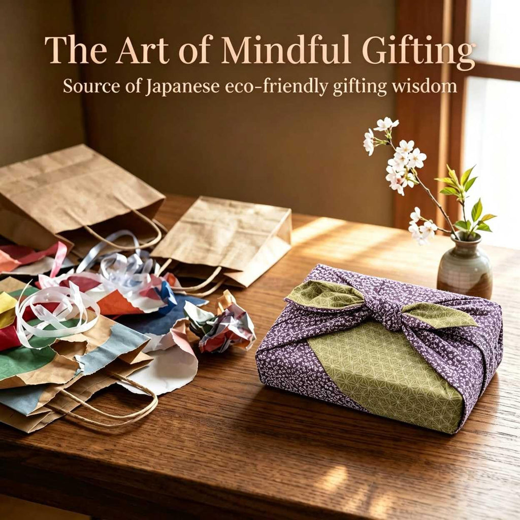 Furoshiki Japanese Reversible Wrapping Cloth Eco Gift Wrap Sakura Asanoha (Purple/Green, 35.4 x 35.4 inches)