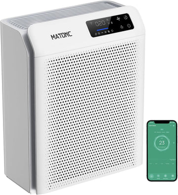Air Purifier for Home Large Room Up to 3500 Ft², Smart WiFi App Control Air Cleaner with Air Quality