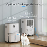 5000 Sq. Ft. Energy Star Certified Dehumidifier, Max 80 Pints Dehumidifier for Basement with Drain Hose