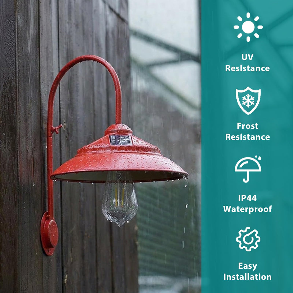 Solar Barn Light - Rustic Outdoor Lights