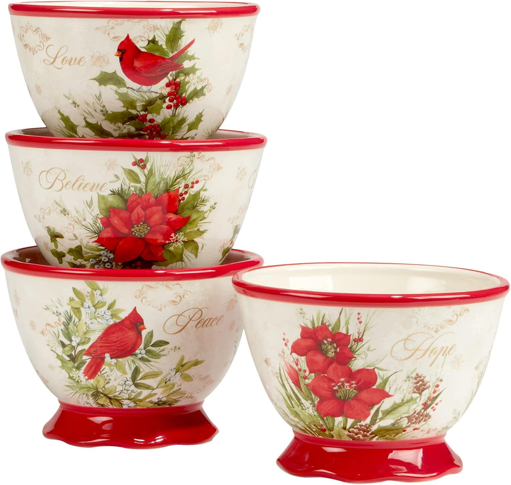 Winter's Medley 16 pc Dinnerware Set, Service for 4