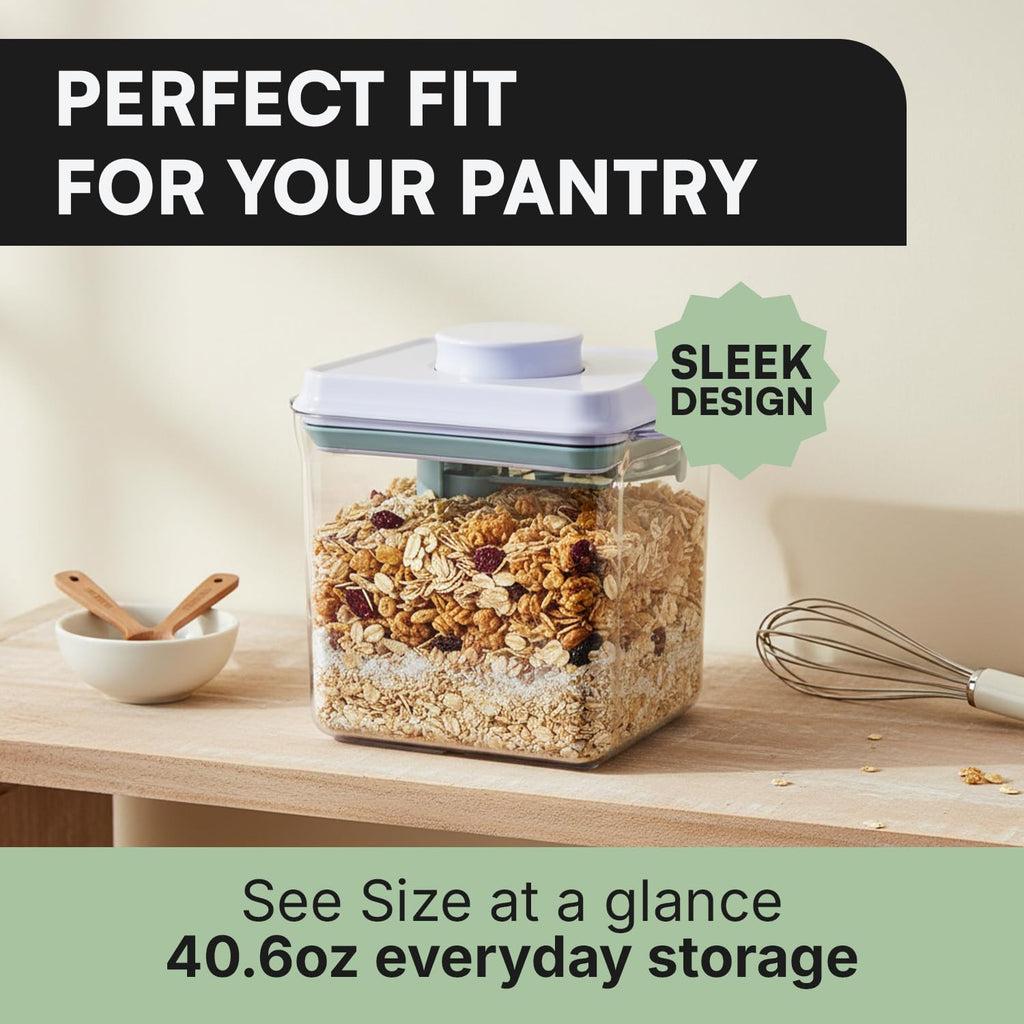 Bop Top Airtight Food Storage Containers with Lid Multi Pack | Kitchen Canister Sets | Air Tight Pantry Container